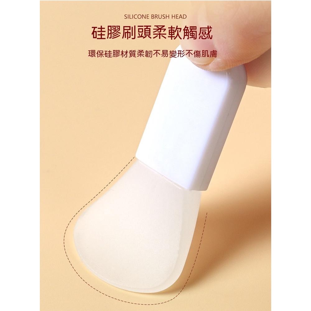面膜刷 便攜迷你美容護膚矽膠面膜矽膠刷套裝泥膜刷臉部塗抹式美容化妝刷 矽膠面膜刷 敷臉刷 DIY 臉面保養刷 美容面膜刷-細節圖2