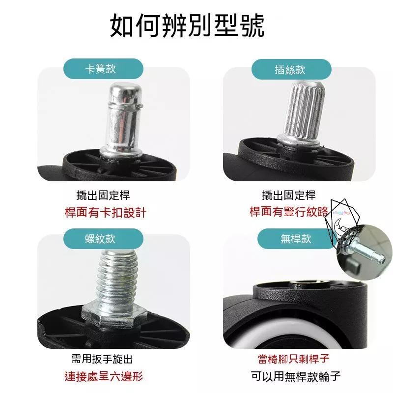 PU靜音輪 PU輪滑輪 輪胎 電競座椅輪 活動輪  2吋滑輪 卡簧 大班輪 靜音輪 電腦椅 PU活動輪 萬向輪『貝比』-細節圖2