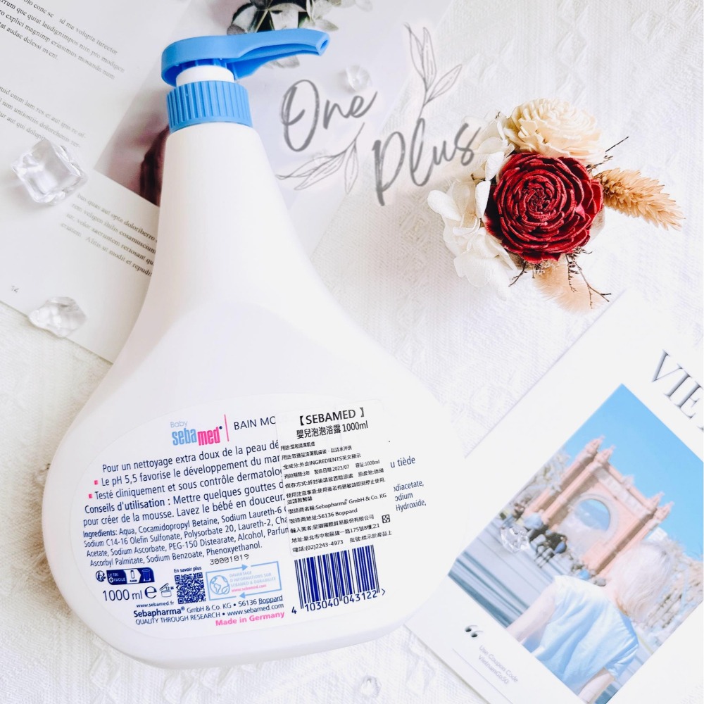 ［Jia’s專櫃美妝］現貨不用等🔥施巴泡泡露1000ml 嬰兒洗澡必備 溫和不刺激 親膚 環保 溫和-細節圖4