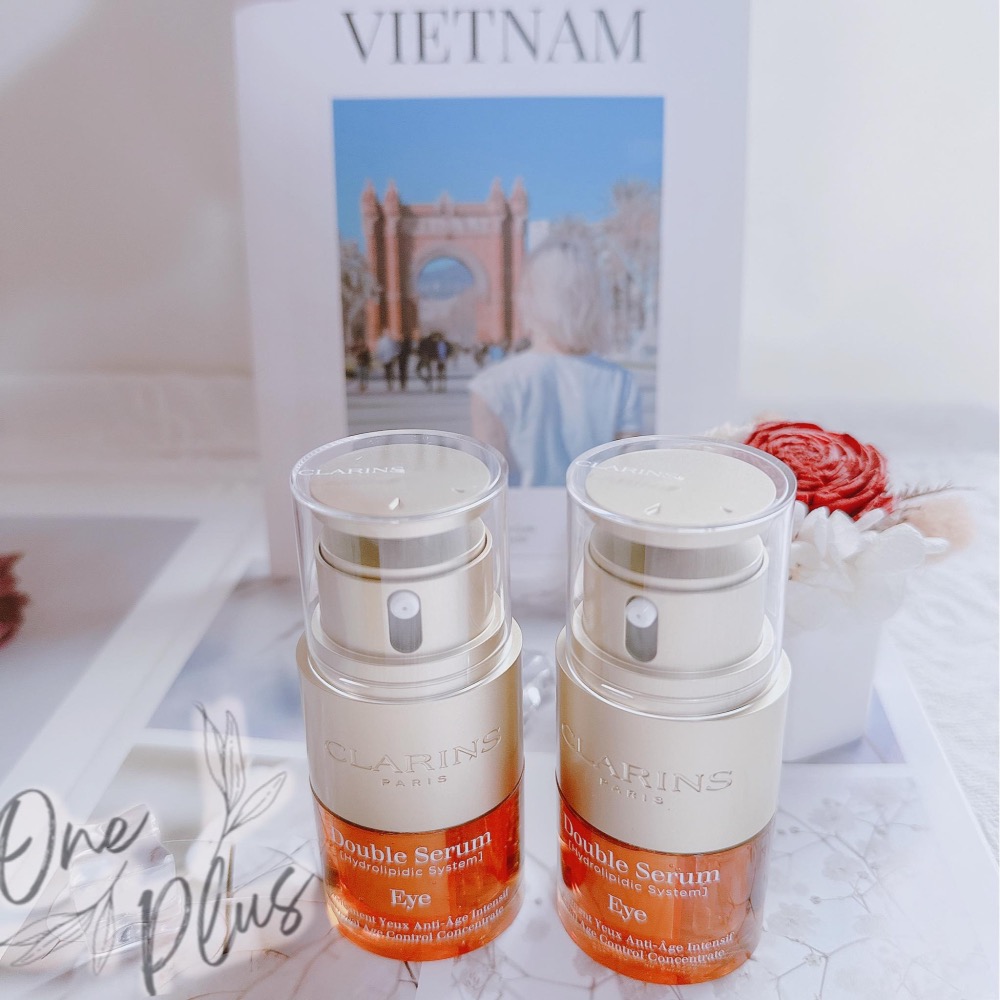 現貨不用等‼️開發票買賣有保障🔥Clarins 克蘭詩 黃金亮眼萃20ml/黃金雙激萃 20ml 套組 眼霜 眼部精華-細節圖2