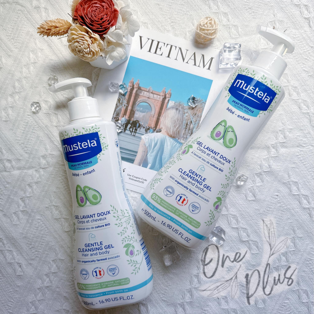 ［Jia’s美妝代購]現貨24小時內寄件‼️慕之恬廊 Mustela 多慕雙潔乳 500ml  洗頭洗髮兩用 嬰兒洗澡-細節圖2