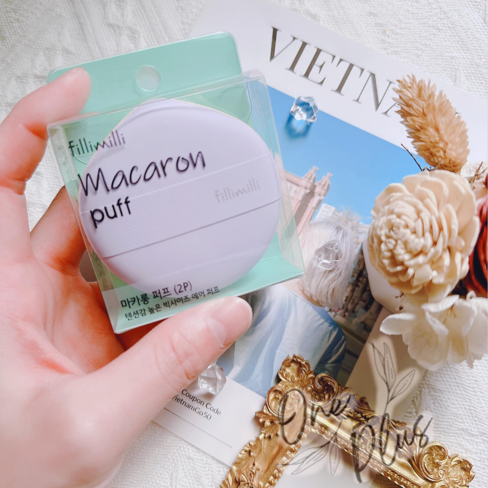 [Jia’s美妝代購］現貨不用等‼️新款✅ Fillimilli 馬卡龍棉花糖粉撲2入組 粉撲 現貨 韓國美妝 熱銷粉撲-細節圖2