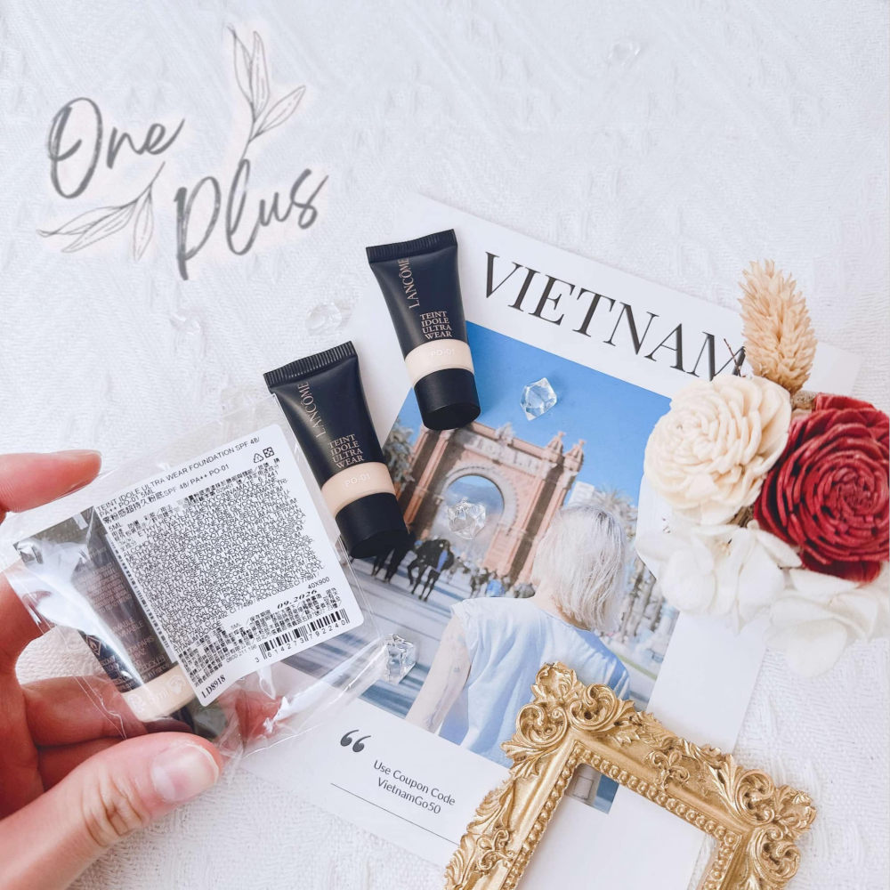 [Jia’s美妝代購］現貨不用等‼️ LANCOME 蘭蔻 零粉感超持久粉底5ML SPF48 PA++PO-01 粉底-細節圖4