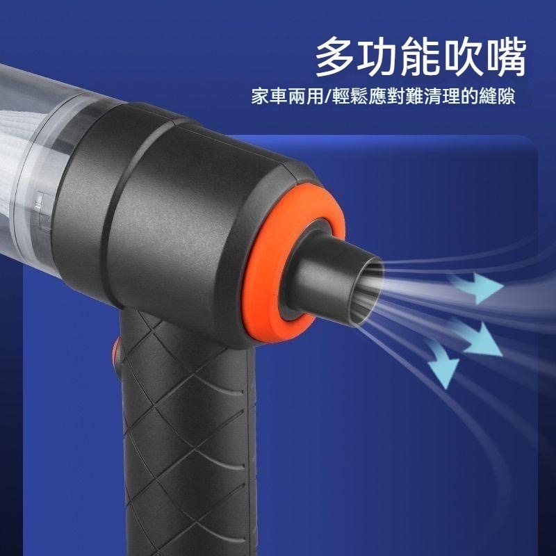 台灣現貨 極速發貨車用吸塵器USB充電 大吸力無線吸塵器 乾濕兩用無線手持吸塵器-細節圖4