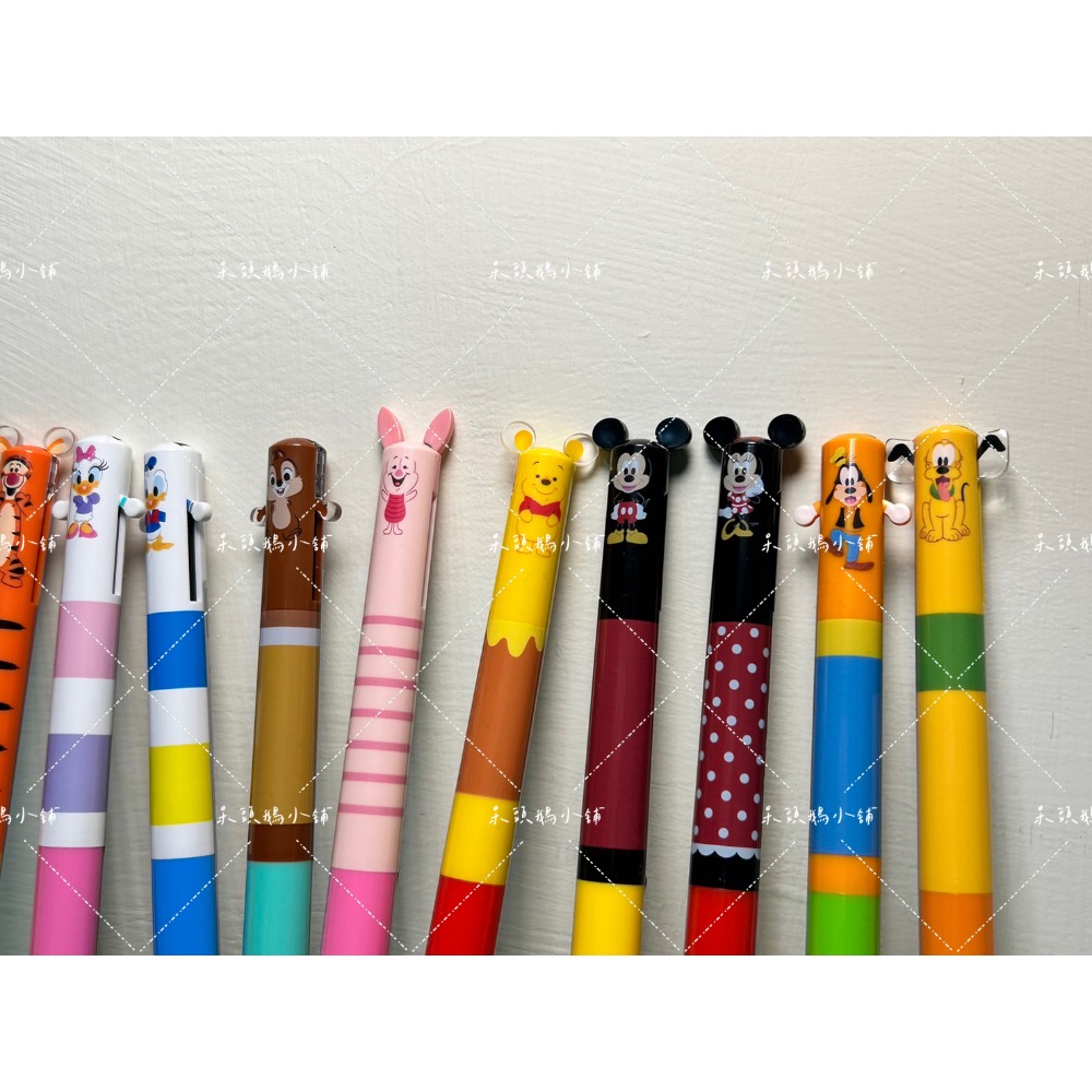 🌸呆頭鵝小舖🌸第三代 mimi維尼小豬奇奇蒂蒂跳跳虎唐老鴨黛西布魯托米妮米奇高飛雙耳筆造型雙色筆-細節圖4