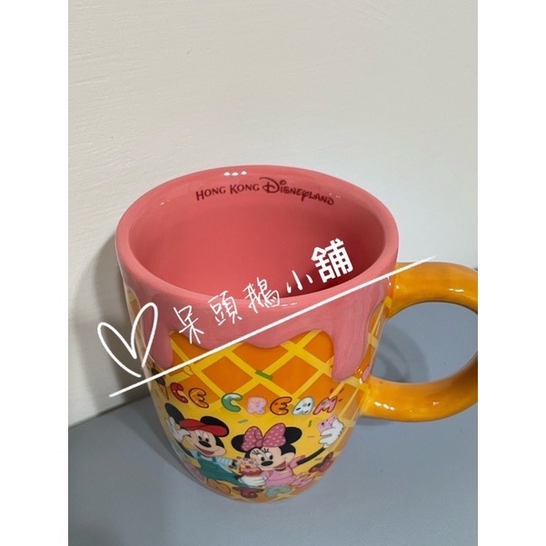 ‼️絕版‼️🌸呆頭鵝小舖🌸香港迪士尼 冰淇淋🍦米奇米妮史迪奇雙面馬克杯-細節圖5