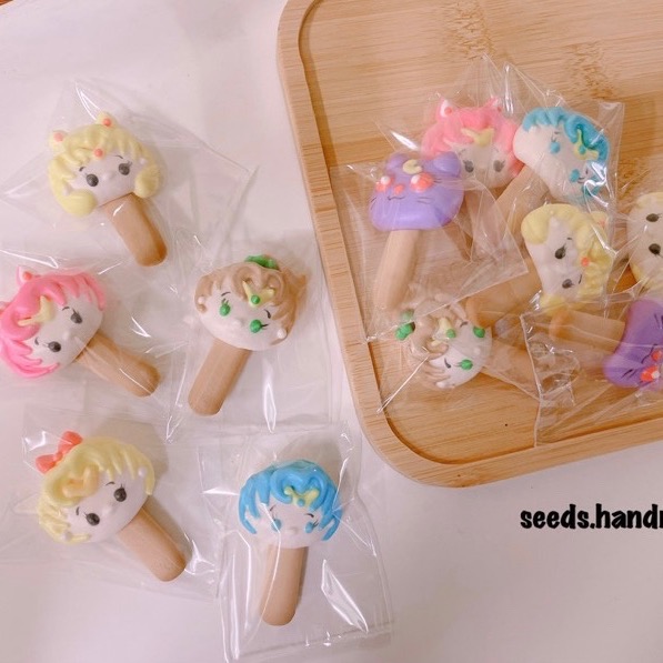 美少女戰士馬林糖 造型馬林糖 馬林糖大頭棒 婚禮小物 生日分享禮-細節圖4