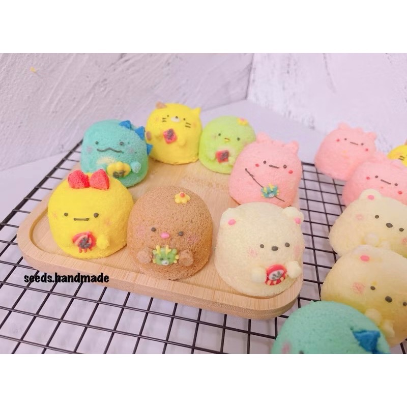 新年款戚風蛋糕禮盒 新年款六入禮盒 角落生物蛋糕禮盒 角落生物戚風蛋糕 春節禮盒 卡通禮盒 造型小圓戚風蛋糕-細節圖2