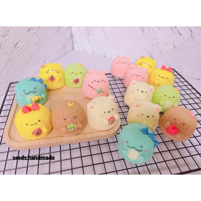 新年款戚風蛋糕禮盒 新年款六入禮盒 角落生物蛋糕禮盒 角落生物戚風蛋糕 春節禮盒 卡通禮盒 造型小圓戚風蛋糕-細節圖4