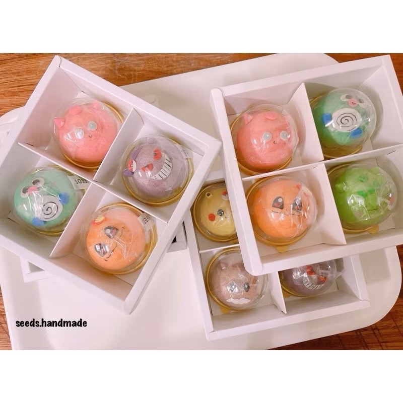 造型蛋黃酥 蛋黃酥禮盒6入 皮卡丘 卡娜赫拉兔兔P助 小飛象 三眼怪 兔年造型蛋黃酥禮盒-細節圖4