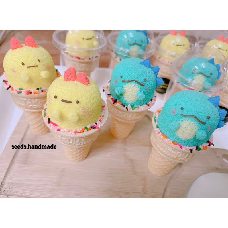 甜筒造型戚風蛋糕 造型甜甜圈戚風 造型戚風蛋糕 造型蛋糕 蛋糕禮盒 三眼怪 熊大兔兔 小飛象 角落生物 寶可夢皮卡丘-細節圖6