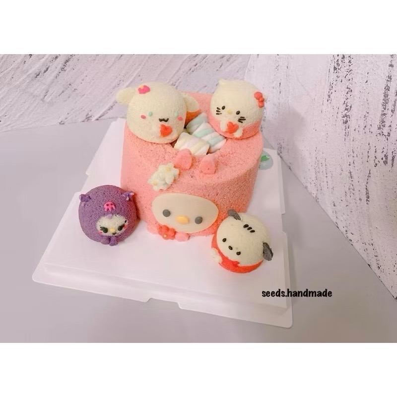 6吋造型戚風蛋糕 酷洛米美樂蒂大耳狗造型戚風蛋糕 生日慶生會 生日派對 生日分享蛋糕 酷洛米 布丁狗 大耳狗 美樂蒂-細節圖3