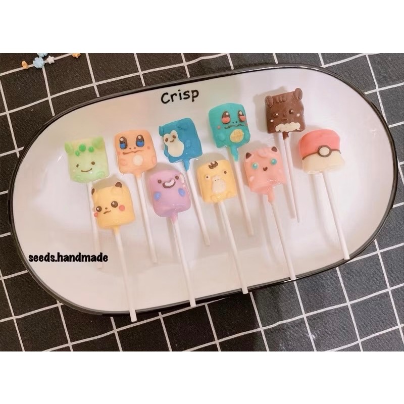 棉花糖巧克力 造型棉花糖 寶可夢 皮卡丘 小火龍 傑尼龜 伊布 胖丁 卡比獸 可達鴨 百變怪 妙蛙種子 婚禮小物-細節圖2