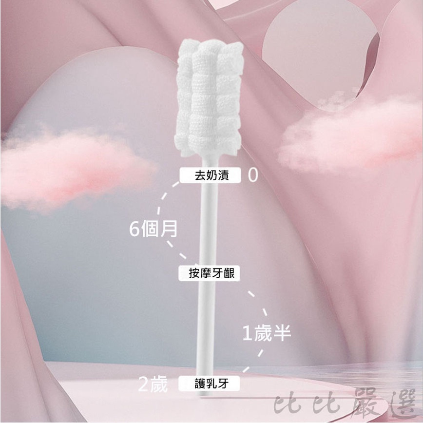 BB-Shop🌸買25送5🌸 紗布牙刷 口腔清潔器  口腔清潔棒 嬰兒口腔清潔 嬰兒牙刷 牙刷 寶寶牙刷 口腔棒-細節圖3