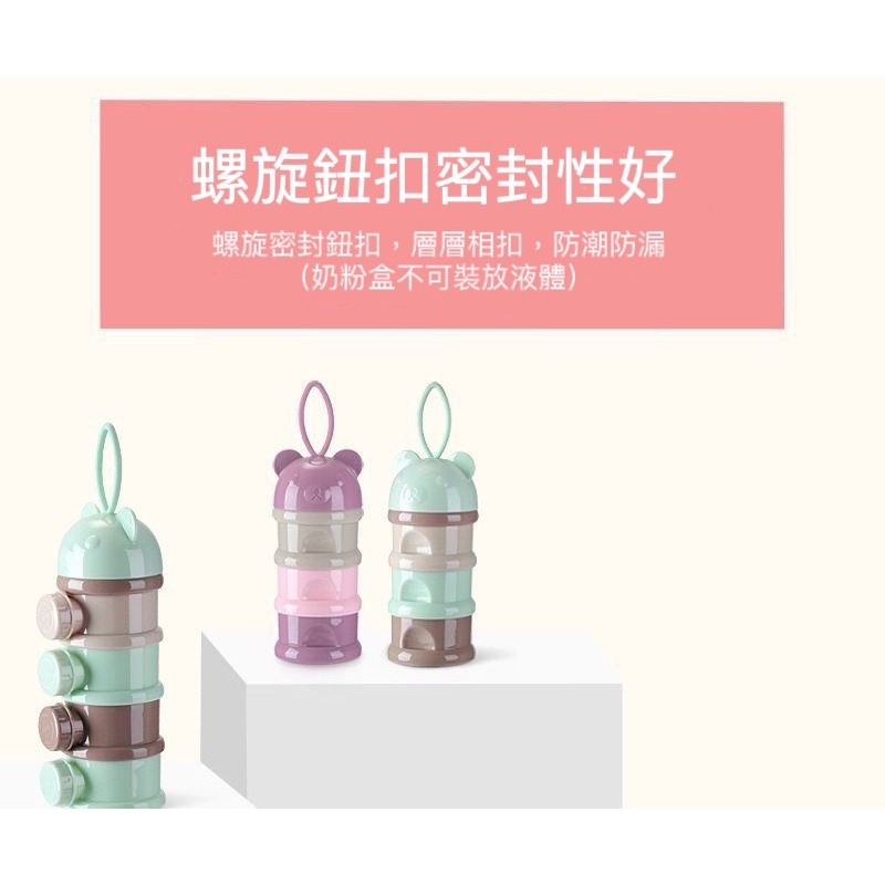 BB-SHOP🌸 奶粉盒 奶粉罐 奶粉分裝盒 奶粉分裝 奶粉儲存盒 密封奶粉罐 奶粉袋 四層奶粉分裝 四層奶粉盒-細節圖2