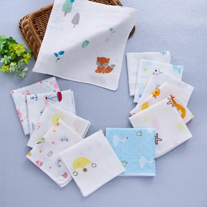 BB-Shop🌸 25*25 雙層高密紗布巾 薄款紗布巾 紗布巾 口水巾 雙層紗布巾 純棉紗布巾-細節圖2