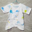 BB-SHOP🌸支援緊急出貨🌈外銷日本 雙層紗布衣 純棉 新生兒連體衣 包手款 嬰兒連身衣 寶寶蝴蝶衣 紗布衣 寶寶內衣-規格圖9