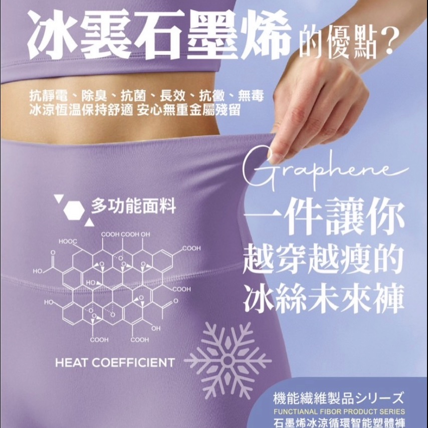 冰震循環石墨烯遠紅外線智能塑體褲-c660、c661-細節圖2