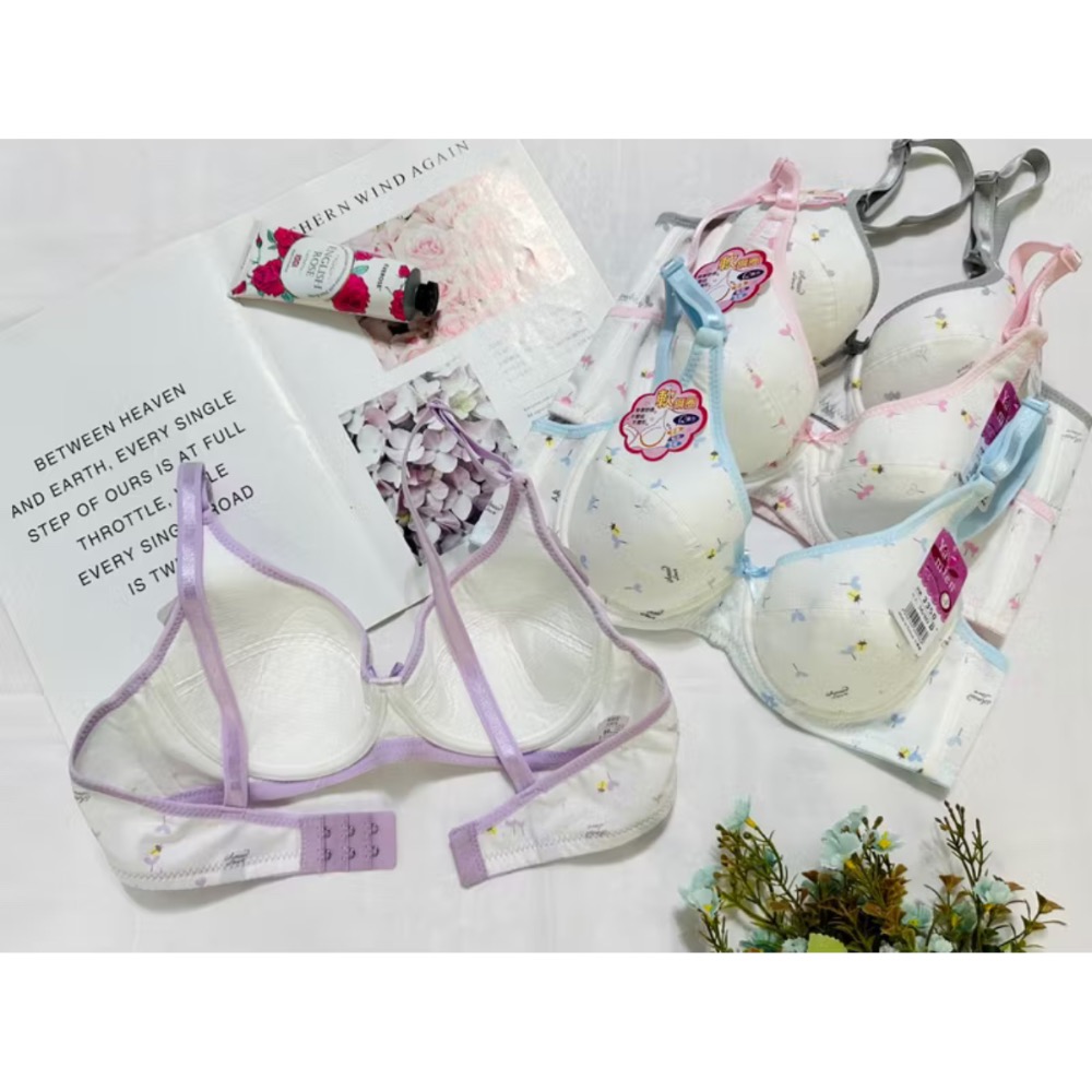 台灣製/軟鋼圈/薄襯絲綿/少女、學生內衣B、C罩-細節圖7