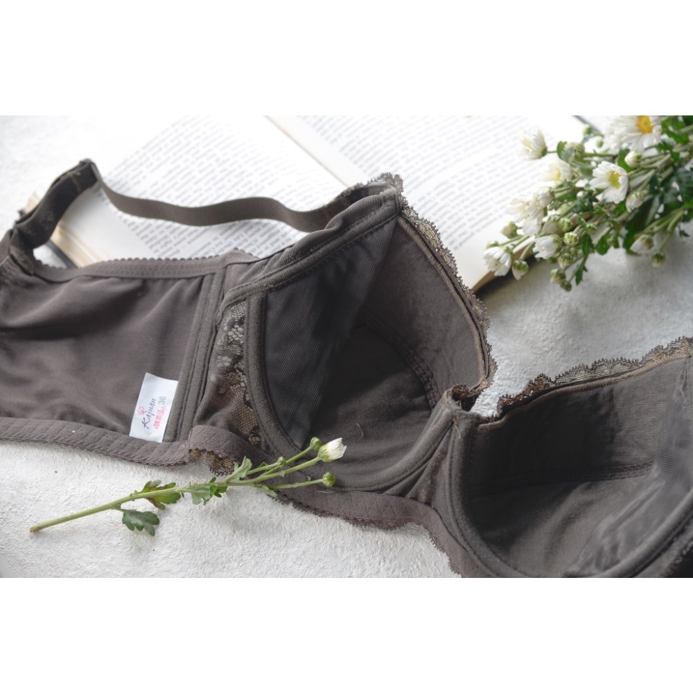 【媚思佳】台灣製綠野森林蕾絲內衣C、D罩-細節圖5