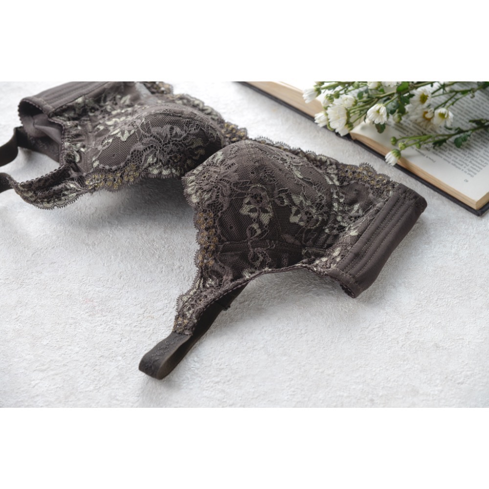 【媚思佳】台灣製綠野森林蕾絲內衣C、D罩-細節圖7