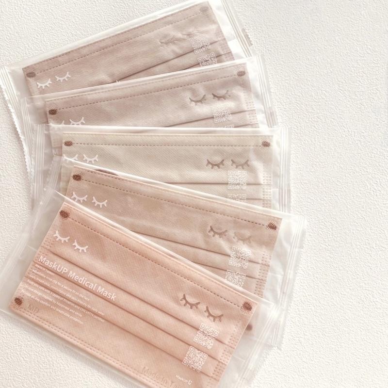 《宇霖生醫》凱馺國際X睫毛 Mask Up 初戀五色 成人平面醫療口罩 30片入-細節圖5