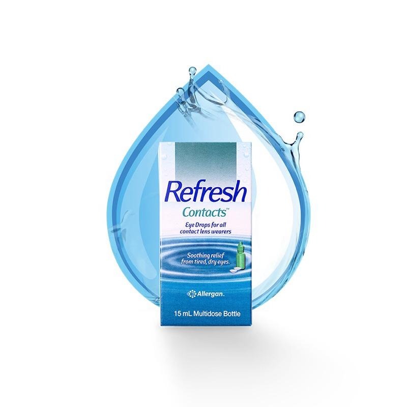 《宇霖生醫》愛力根麗眼舒 隱形眼鏡潤濕液 15ml Allergan Refresh-細節圖2