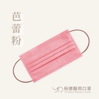 《宇霖生醫》裕德 滿版素色全系列 成人平面醫療口罩 50片入-規格圖2