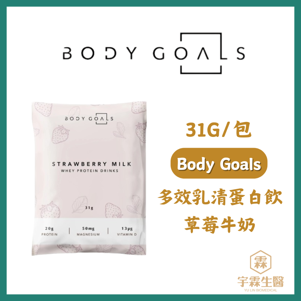 《宇霖生醫》Body Goals 多效乳清蛋白飲 多效豌豆蛋白飲 隨手包 31g/包 高蛋白 代餐 素食蛋白-規格圖11