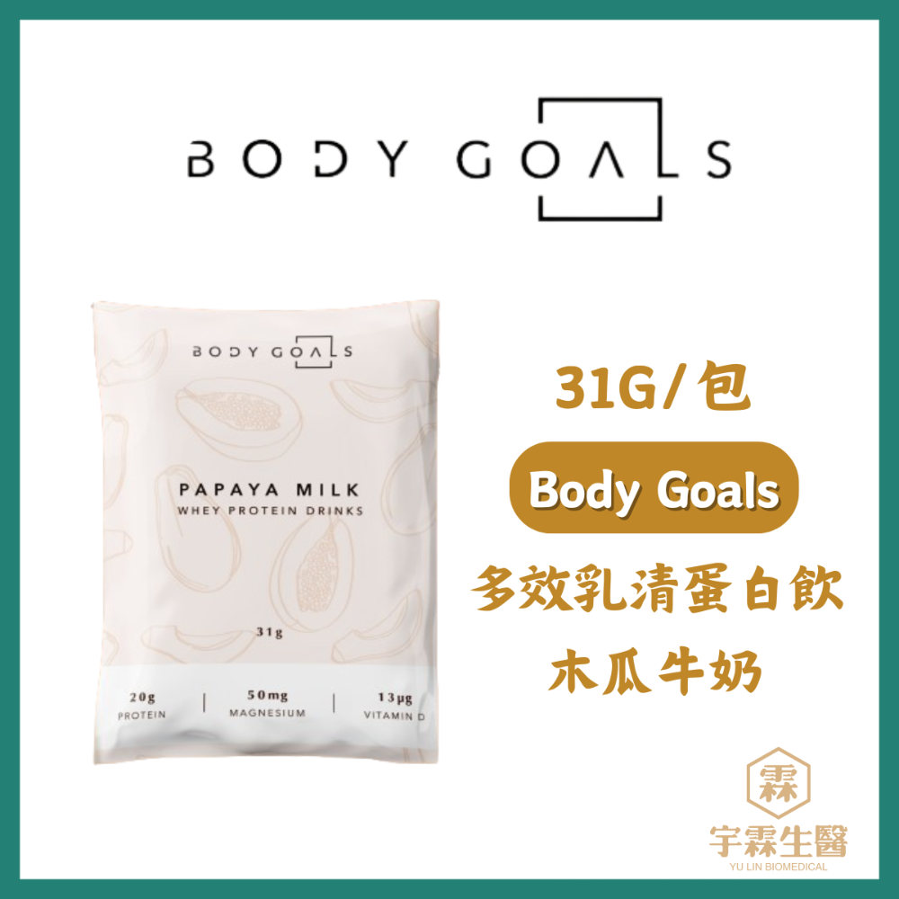 《宇霖生醫》Body Goals 多效乳清蛋白飲 多效豌豆蛋白飲 隨手包 31g/包 高蛋白 代餐 素食蛋白-規格圖11