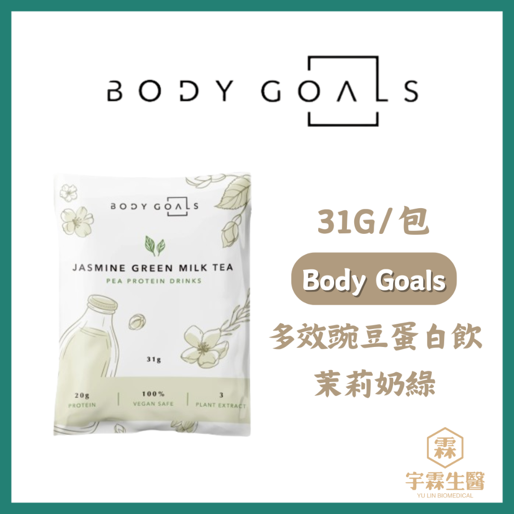《宇霖生醫》Body Goals 多效乳清蛋白飲 多效豌豆蛋白飲 隨手包 31g/包 高蛋白 代餐 素食蛋白-規格圖13