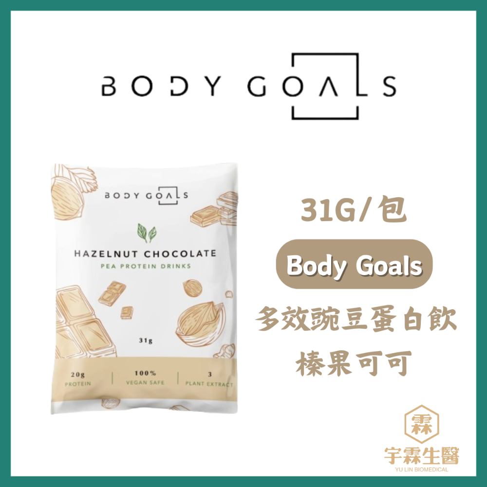 《宇霖生醫》Body Goals 多效乳清蛋白飲 多效豌豆蛋白飲 隨手包 31g/包 高蛋白 代餐 素食蛋白-規格圖15