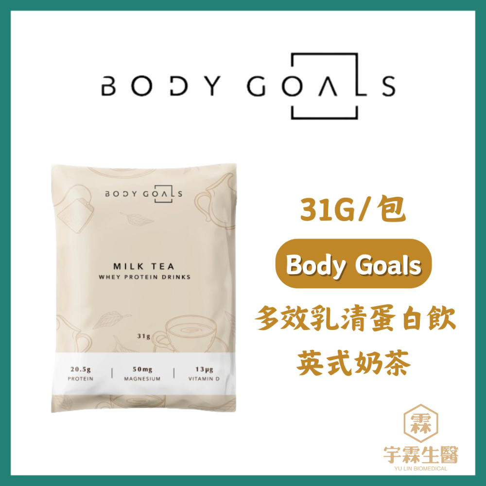 《宇霖生醫》Body Goals 多效乳清蛋白飲 多效豌豆蛋白飲 隨手包 31g/包 高蛋白 代餐 素食蛋白-規格圖18