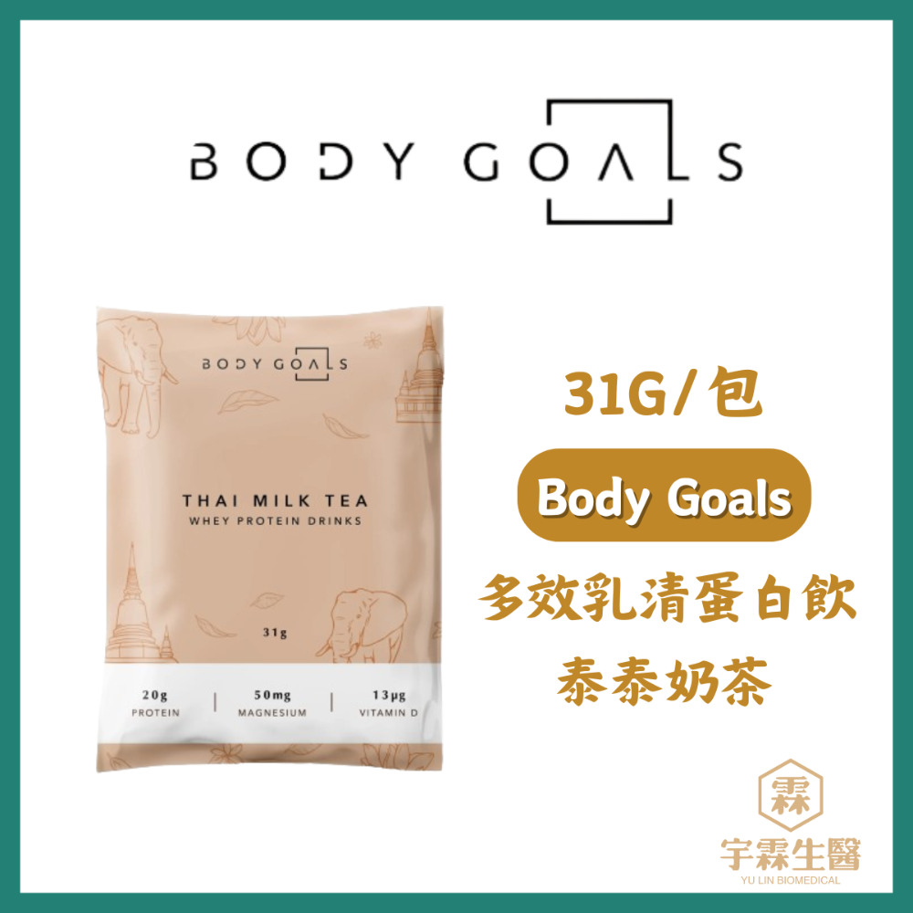 《宇霖生醫》Body Goals 多效乳清蛋白飲 多效豌豆蛋白飲 隨手包 31g/包 高蛋白 代餐 素食蛋白-規格圖7