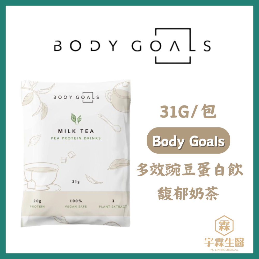 《宇霖生醫》Body Goals 多效乳清蛋白飲 多效豌豆蛋白飲 隨手包 31g/包 高蛋白 代餐 素食蛋白-規格圖9