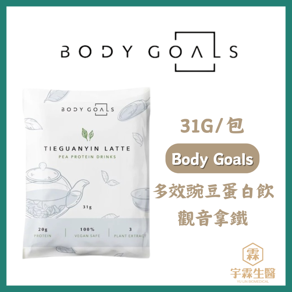 《宇霖生醫》Body Goals 多效乳清蛋白飲 多效豌豆蛋白飲 隨手包 31g/包 高蛋白 代餐 素食蛋白-規格圖10