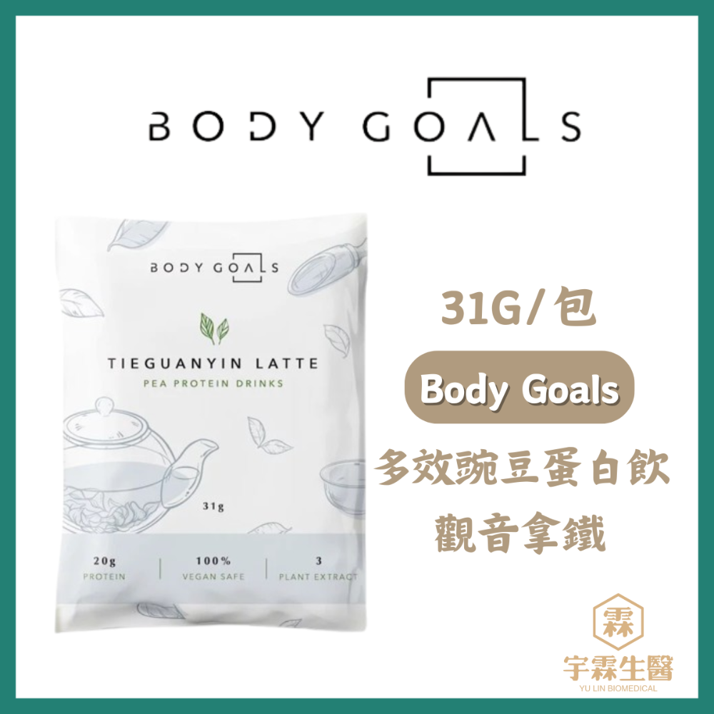 《宇霖生醫》Body Goals 多效乳清蛋白飲 多效豌豆蛋白飲 隨手包 31g/包 高蛋白 代餐 素食蛋白-規格圖11