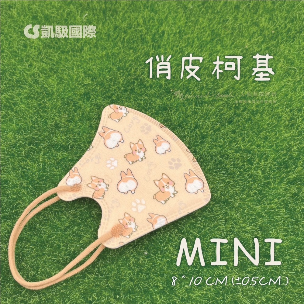 凱馺國際 mini幼童3D立體醫療口罩10片入袋裝-規格圖11