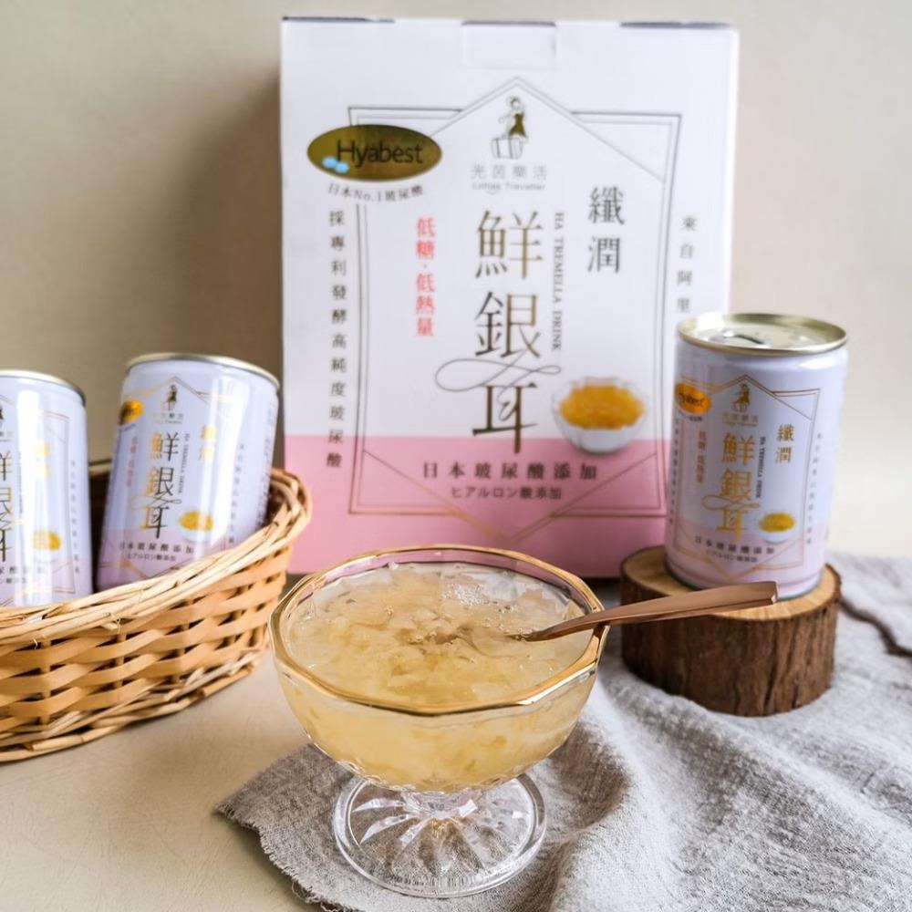 《宇霖生醫》光茵樂活 纖潤鮮銀耳6入禮盒 低糖低熱量 高純度玻尿酸 可溶性膳食纖維 北海道米精萃-細節圖5