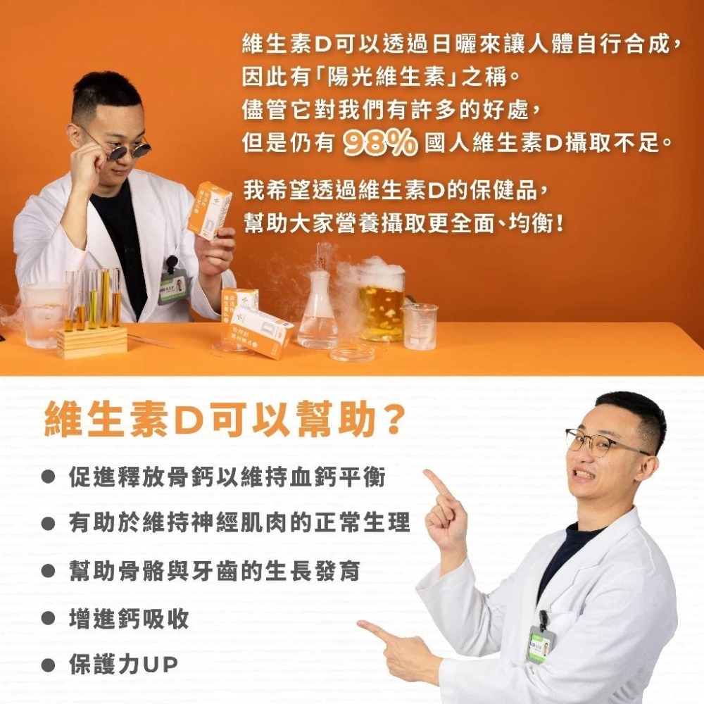 【藥師健生活】非活性維生素D3 30ml/盒 蛋奶素 專業 滴劑 400IU 維他命 天然萃取 宇霖生醫-細節圖8