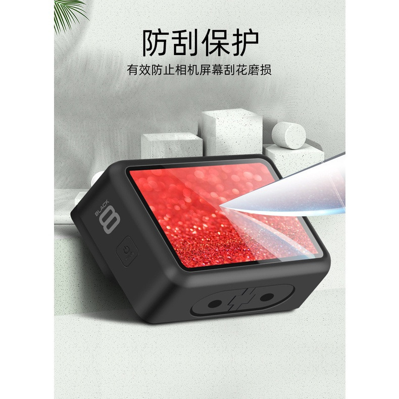 台灣現貨 GOPRO HERO 11/9/10鋼化膜 保護貼 前鏡頭 前螢幕 後螢幕 Gopro10 Gopro9-細節圖4