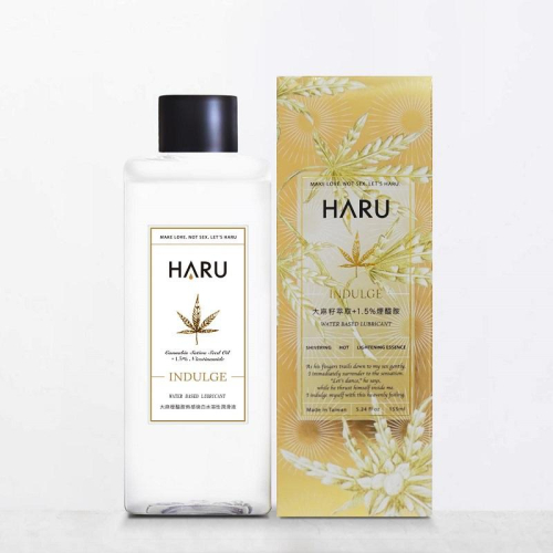 HARU 熱感潤滑液 | INDULGE麻麻煙醯胺熱感煥白水溶性潤滑液 155ml