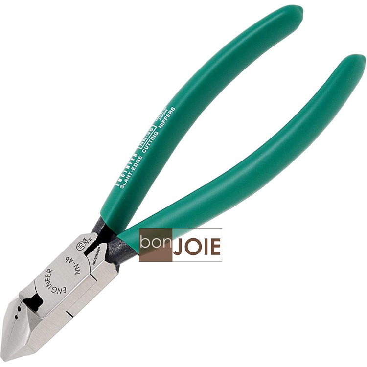 日製 Engineer NN-46 帶孔 斜口鉗 159mm 偏口鉗 斜嘴鉗 剪腳鉗 塑膠鉗 穴付 日本工程師 NN46-細節圖4