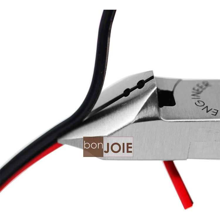 日製 Engineer NN-45 帶孔 斜口鉗 133mm 偏口鉗 斜嘴鉗 剪腳鉗 塑膠鉗 穴付 日本工程師 NN45-細節圖3