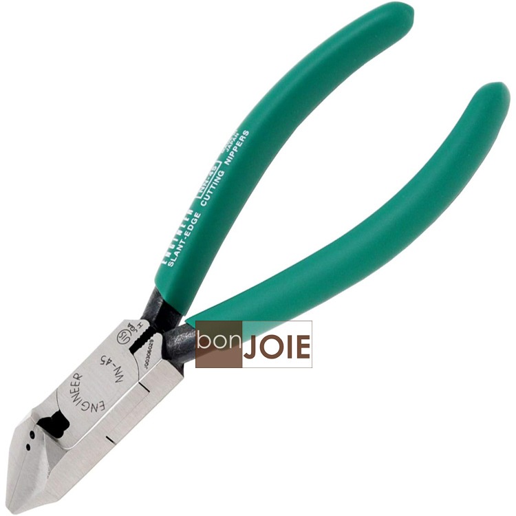 日製 Engineer NN-45 帶孔 斜口鉗 133mm 偏口鉗 斜嘴鉗 剪腳鉗 塑膠鉗 穴付 日本工程師 NN45-細節圖4
