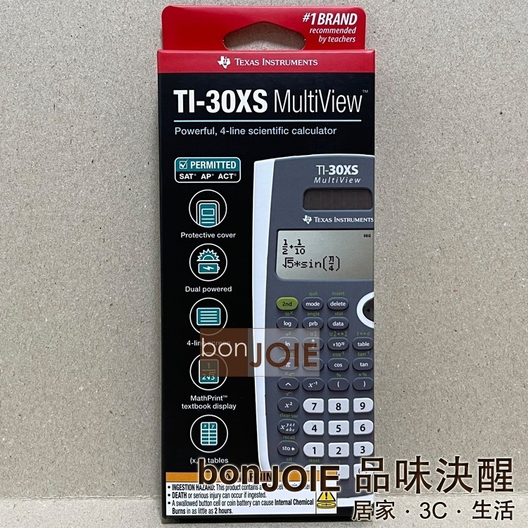 德州儀器 Texas Instruments TI-30XS 計算機 (全新封裝) TI30XS Multiview-細節圖3