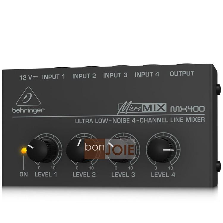 美規二頭插頭 Behringer MICROMIX MX400 迷你混音器 耳朵牌 口袋型四軌混音器 單聲道輸出-細節圖2