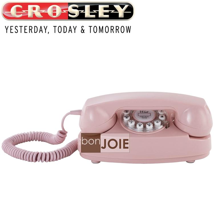 Crosley 粉紅公主風 經典懷舊復古電話機 復古電話 復古風格 桌上電話-細節圖2