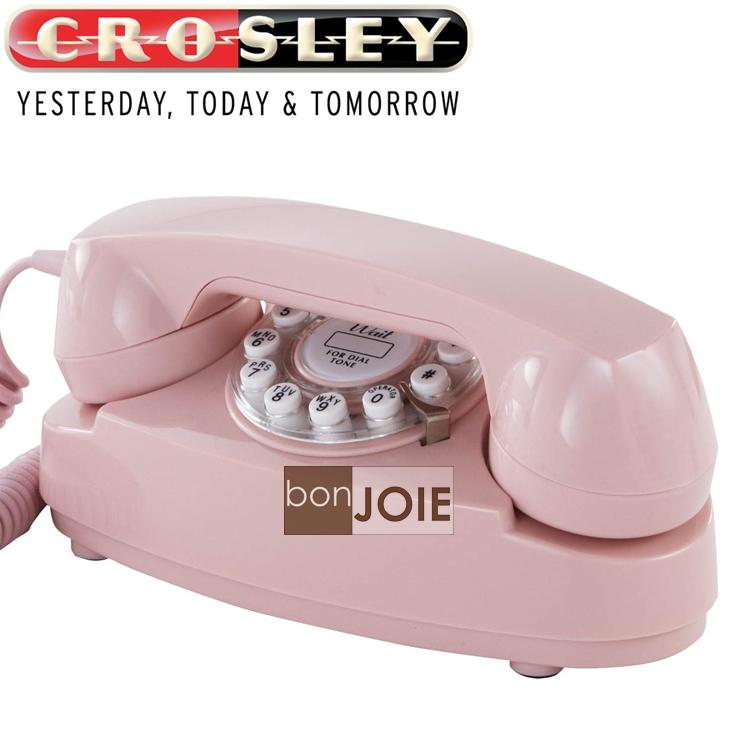 Crosley 粉紅公主風 經典懷舊復古電話機 復古電話 復古風格 桌上電話-細節圖3