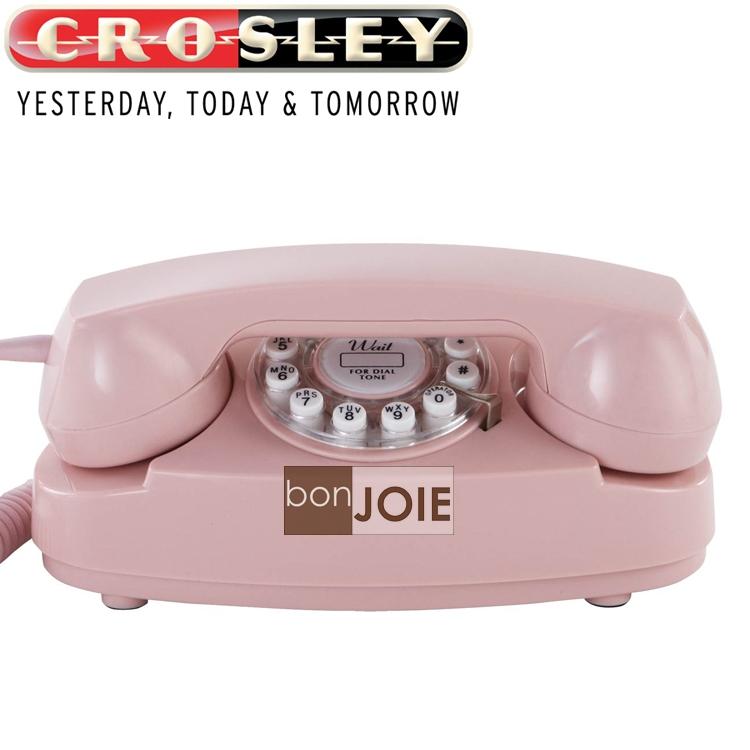 Crosley 粉紅公主風 經典懷舊復古電話機 復古電話 復古風格 桌上電話-細節圖4